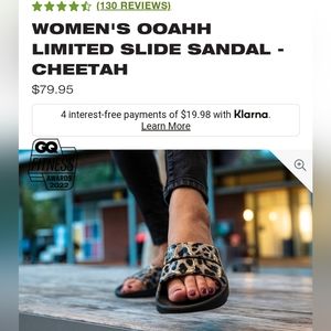 OOFOS OOAHH NWT - 7 -LEOPARD